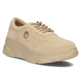 Zapatillas de cuero Filippo DP2138/22 Be Be beige 5