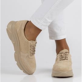 Zapatillas de cuero Filippo DP2138/22 Be Be beige 1