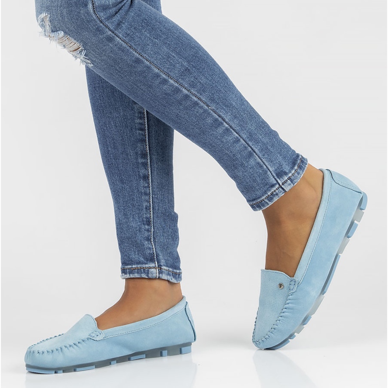 Mocasines de piel Filippo DP2037/22 Bl azul 1 Mocasines de piel Filippo DP2037/22 Bl azul 1