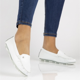 Mocasines de piel Filippo DP2037/22 Wh blanco 1