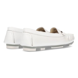Mocasines de piel Filippo DP2037/22 Wh blanco 4