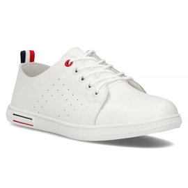 Zapatos de piel Filippo DP3508/22 Wh blanco 4