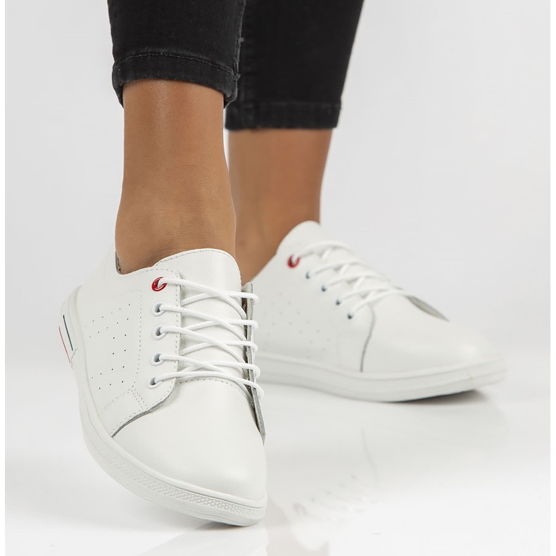 Zapatos de piel Filippo DP3508/22 Wh blanco 1