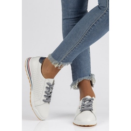 Zapatos de piel Filippo DP3509/22 Wh blanco 2