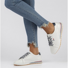 Zapatos de piel Filippo DP3509/22 Wh blanco 1