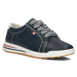 Zapatos de piel Filippo DP3509/22 Nv azul marino 3