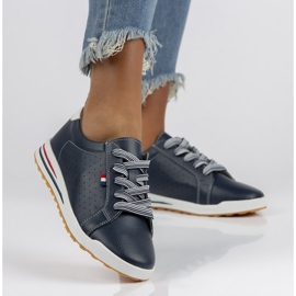 Zapatos de piel Filippo DP3509/22 Nv azul marino 7