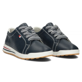 Zapatos de piel Filippo DP3509/22 Nv azul marino 5