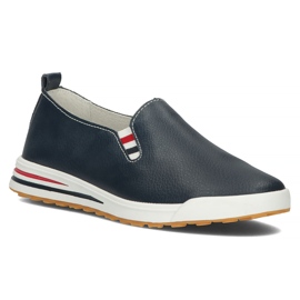 Zapatos de piel Filippo DP3510/22 Nv azul marino 4