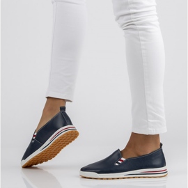 Zapatos de piel Filippo DP3510/22 Nv azul marino 3