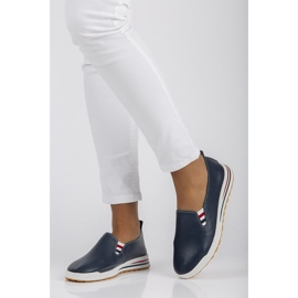Zapatos de piel Filippo DP3510/22 Nv azul marino 7