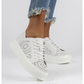 Zapatos de piel FILIPPO DP3529/22 Wh blanco 1