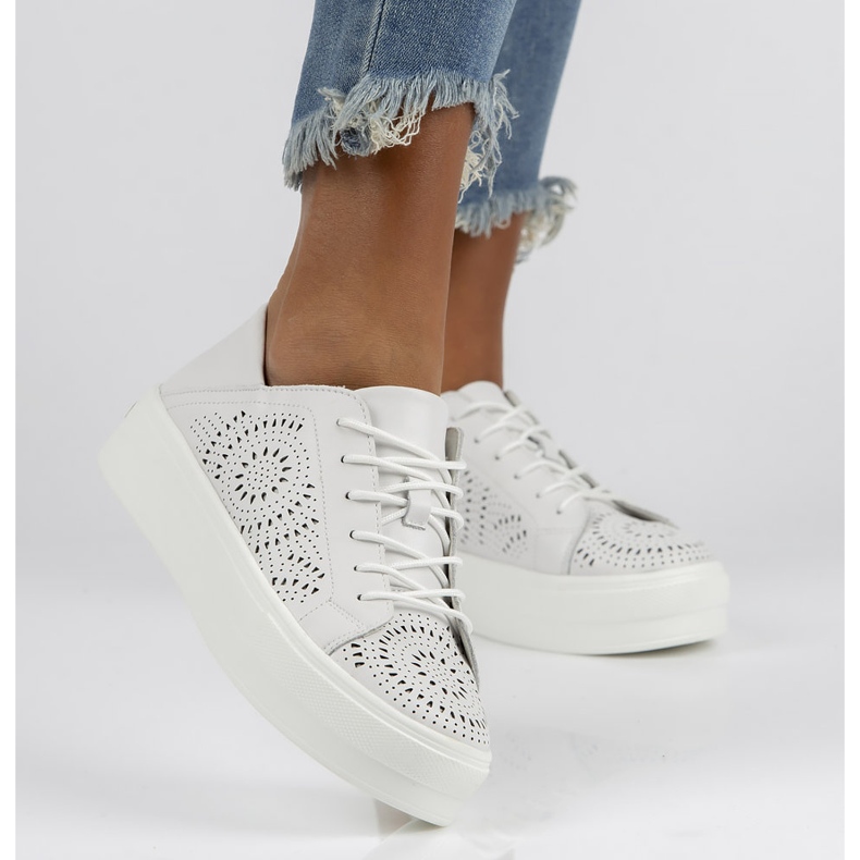 Zapatos de piel FILIPPO DP3529/22 Wh blanco 1 Zapatos de piel FILIPPO DP3529/22 Wh blanco 1