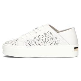 Zapatos de piel FILIPPO DP3529/22 Wh blanco 5