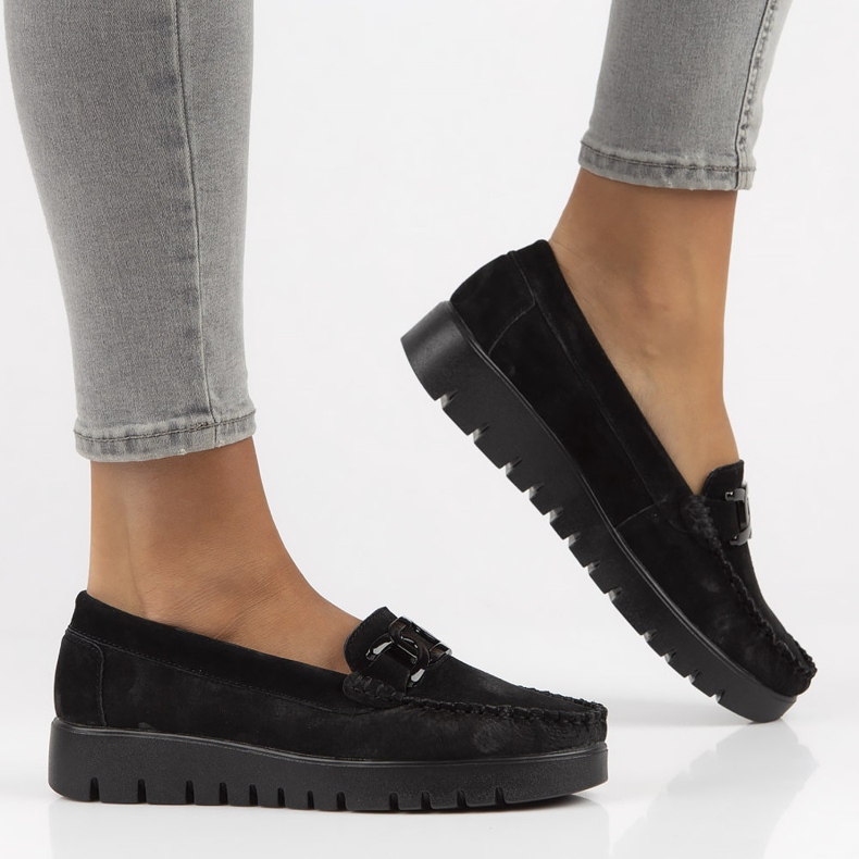 Mocasines de piel Filippo DP3334/22 Bk negro 2