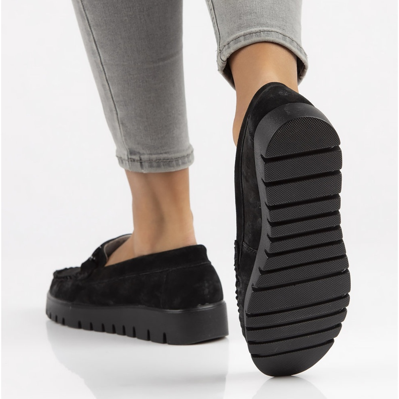 Mocasines de piel Filippo DP3334/22 Bk negro 1