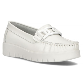 Mocasines de piel Filippo DP3334/22 Wh blanco 2