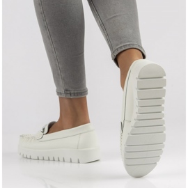 Mocasines de piel Filippo DP3334/22 Wh blanco 1 Mocasines de piel Filippo DP3334/22 Wh blanco 1