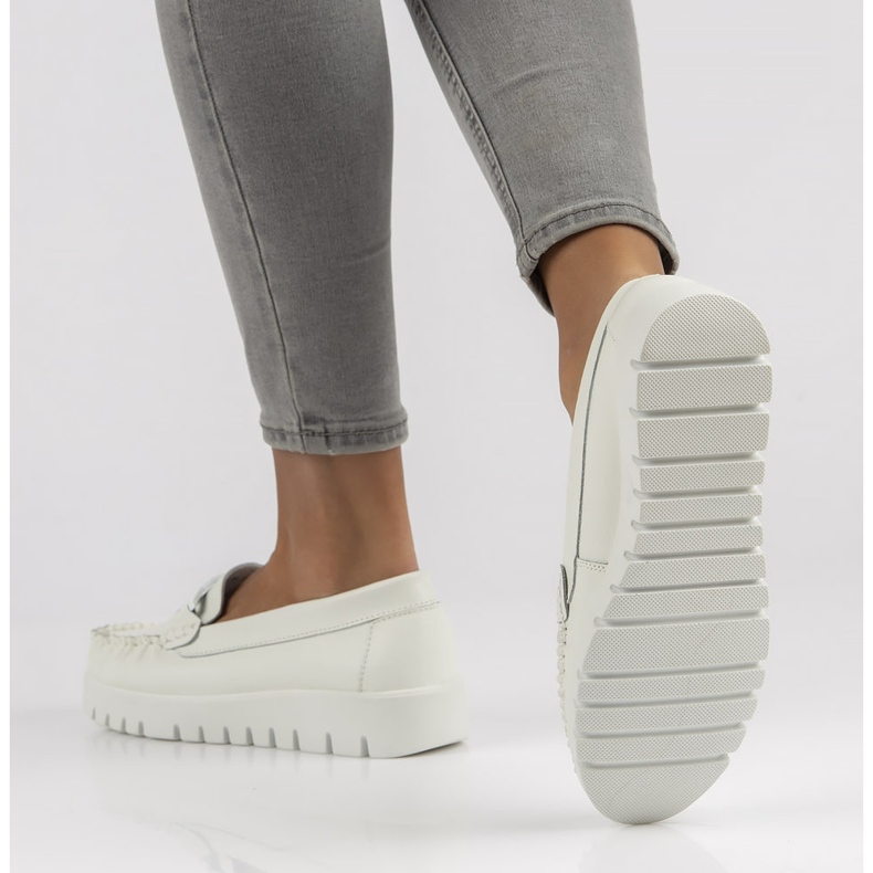 Mocasines de piel Filippo DP3334/22 Wh blanco 1 Mocasines de piel Filippo DP3334/22 Wh blanco 1