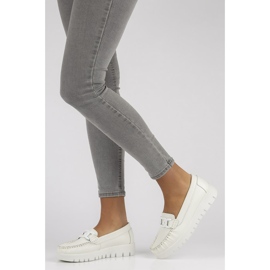 Mocasines de piel Filippo DP3334/22 Wh blanco 5