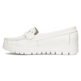 Mocasines de piel Filippo DP3334/22 Wh blanco 3
