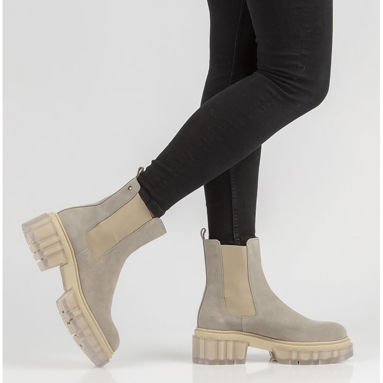 Botines Filippo 30328 ante gris 2