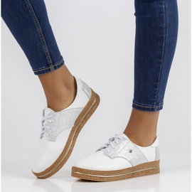 Zapatos de piel Filippo 10123 blanco 6