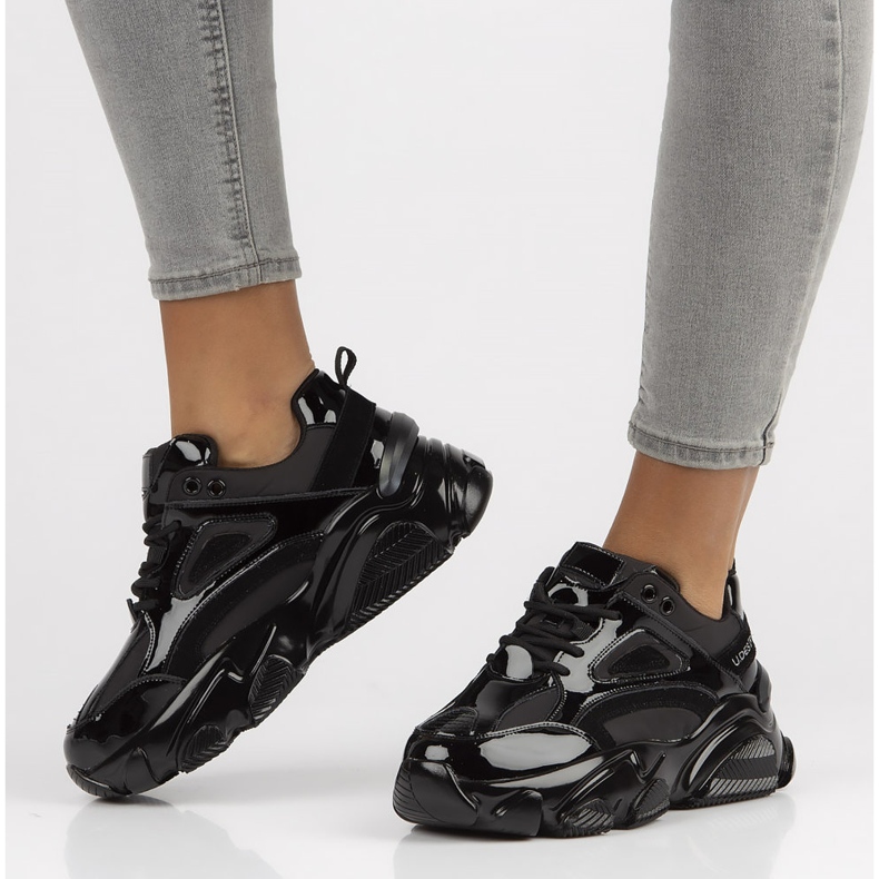 Zapatillas de cuero Filippo BJ1848-SP negro 2