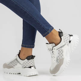 Zapatillas Filippo BB116 blanco y negro 2