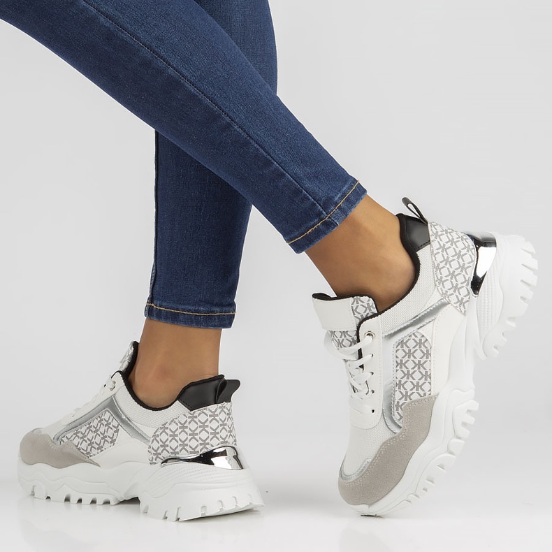 Zapatillas Filippo BB116 blanco y negro 2