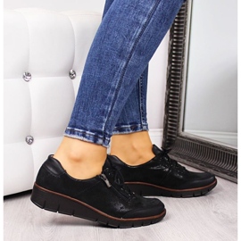Zapatos de piel Helios W H334 negro brillo 3
