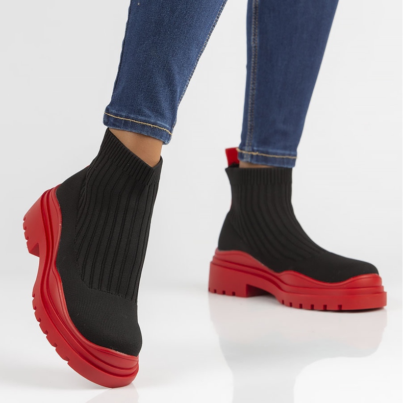 Botas Filippo 6850 rojo negro 1