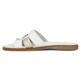 Zapatillas Filippo LH-305 de piel blanco 5