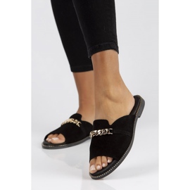 Zapatillas Filippo LH-190 de cuero negro 5