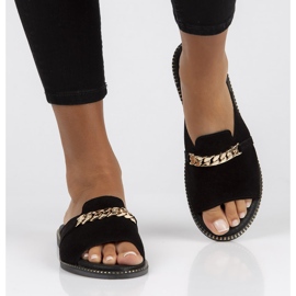 Zapatillas Filippo LH-190 de cuero negro 4