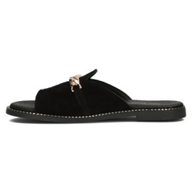 Zapatillas Filippo LH-190 de cuero negro 2