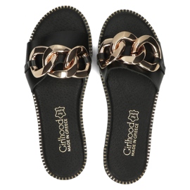 Zapatillas de cuero Filippo LH-180 negro 3