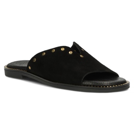 Zapatillas de cuero Filippo LH-425 negro 2