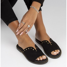 Zapatillas de cuero Filippo LH-425 negro 1