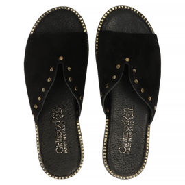 Zapatillas de cuero Filippo LH-425 negro 3