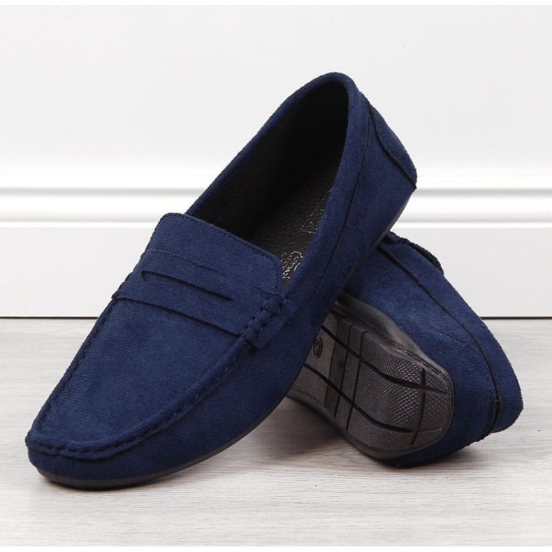 Mocasines sin cordones M EVE340B azul marino 2