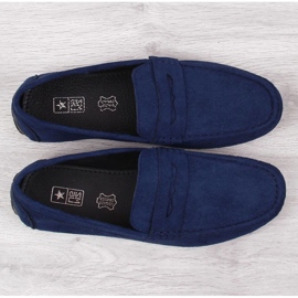 Mocasines sin cordones M EVE340B azul marino 4
