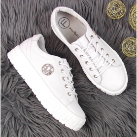 Zapatos plataforma en piel Filippo W PAW320A blanco 3