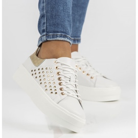 Zapatos de piel FILIPPO DP3531/22 Wh blanco dorado 1 Zapatos de piel FILIPPO DP3531/22 Wh blanco dorado 1