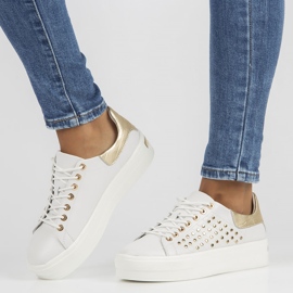 Zapatos de piel FILIPPO DP3531/22 Wh blanco dorado 2 Zapatos de piel FILIPPO DP3531/22 Wh blanco dorado 2