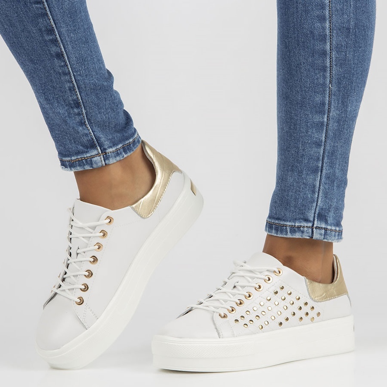 Zapatos de piel FILIPPO DP3531/22 Wh blanco dorado 2 Zapatos de piel FILIPPO DP3531/22 Wh blanco dorado 2