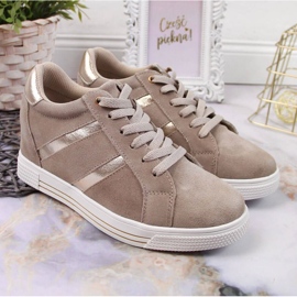 Zapatillas de cuero en la plataforma Filippo W PAW324A beige 2