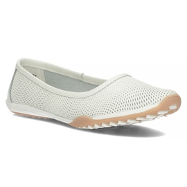 Bailarinas de cuero Filippo DP3681 / 22 Wh blanco 2