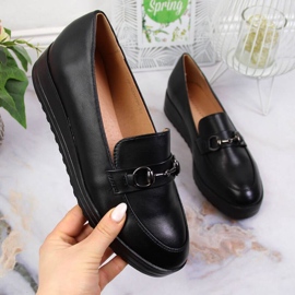 Mocasines cuña Potocki W WOL62 negro 1