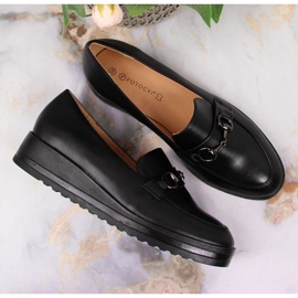 Mocasines cuña Potocki W WOL62 negro 3